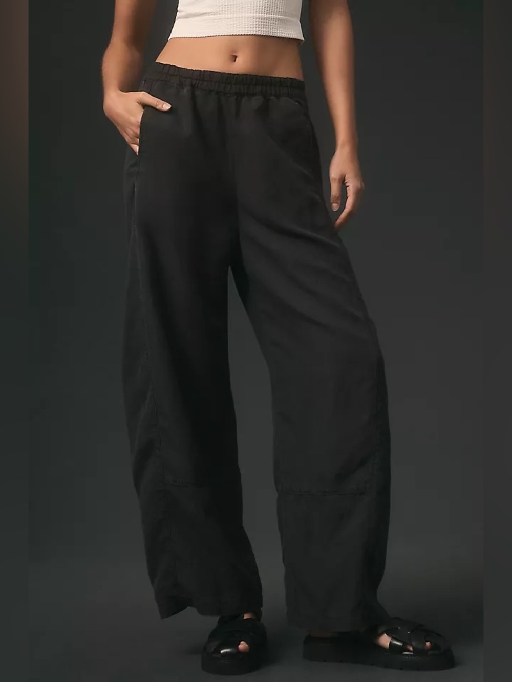 NWT | Anthropologie The Izzie Relaxed Pull-On Barrel Pants by Pilcro